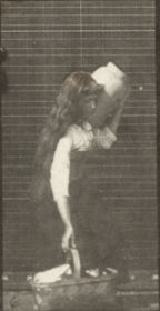 Plate 460 Carrying a jar on shoulder and basket in hand and placing them on the ground — figure reference